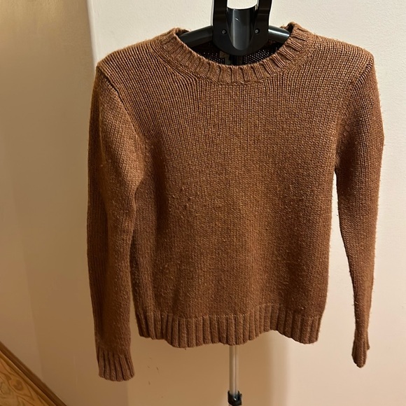 Sweaters - J crew women’s crew sweater color rust brown size medium